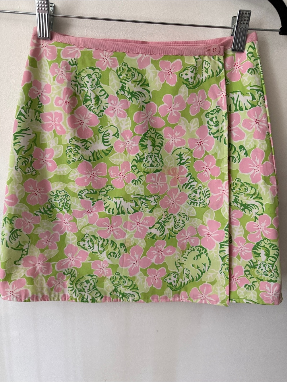 Lilly Pulitzer Vintage Reversible Wrap Mini Skirt